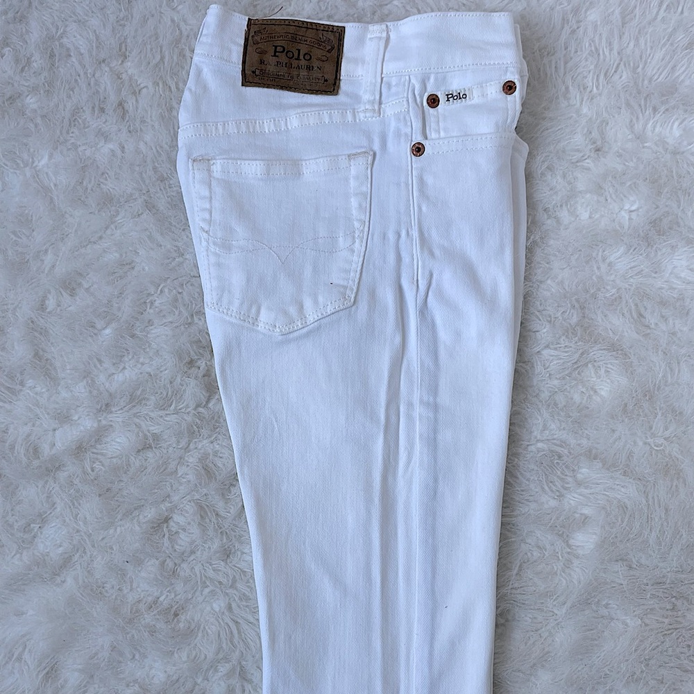 Ralph Lauren Boys White Jean Size 8 - Excellent Condition
